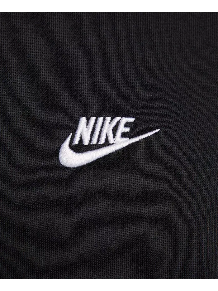 Мужской флисовый пуловер с логотипом Club Nike — изображение 6 из 6, черный/белый