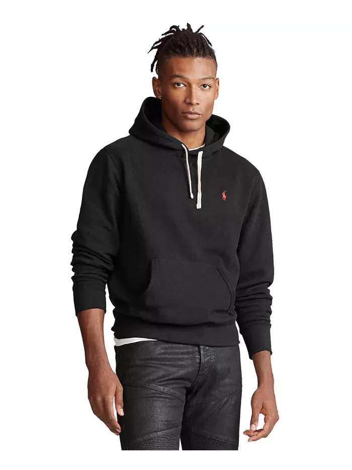 Мужская флисовая толстовка Big & Tall Polo Ralph Lauren — изображение 1 из 7, черный