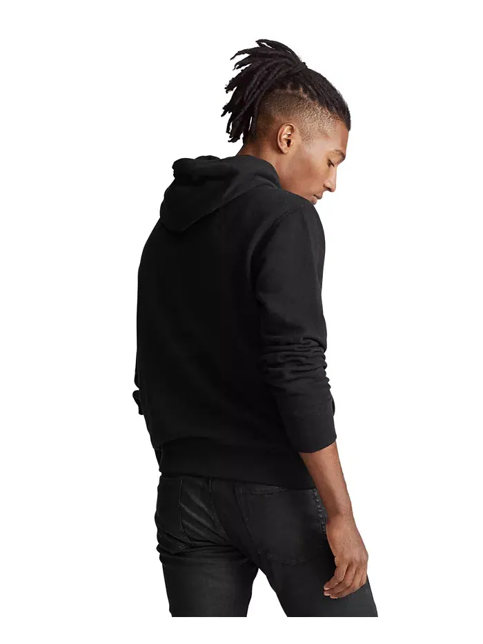 Мужская флисовая толстовка Big & Tall Polo Ralph Lauren — изображение 4 из 7, черный