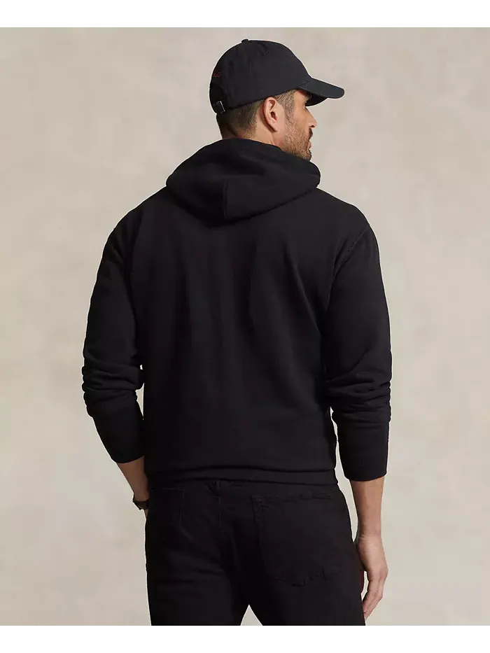 Мужская флисовая толстовка Big & Tall Polo Ralph Lauren — изображение 5 из 7, черный
