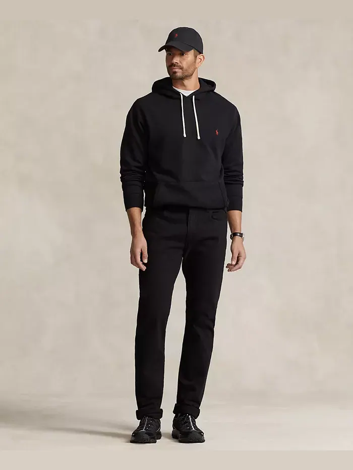 Мужская флисовая толстовка Big & Tall Polo Ralph Lauren — изображение 6 из 7, черный