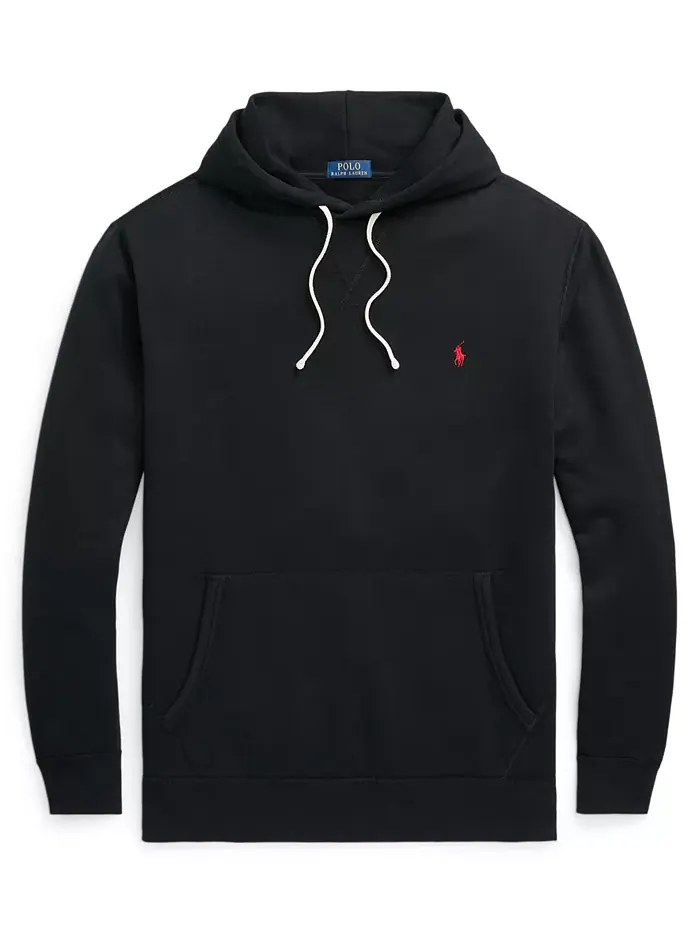 Мужская флисовая толстовка Big & Tall Polo Ralph Lauren — изображение 7 из 7, черный