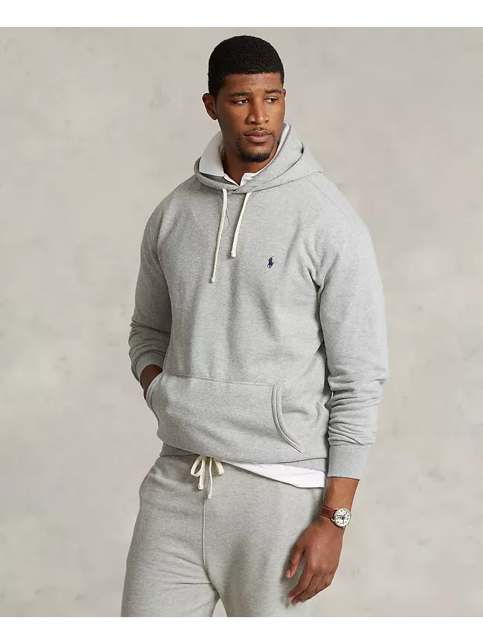 Мужская флисовая толстовка Big & Tall Polo Ralph Lauren — изображение 2 из 7, серый