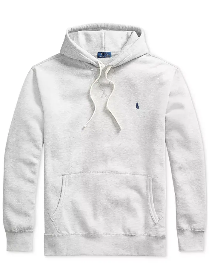 Мужская флисовая толстовка Big & Tall Polo Ralph Lauren — изображение 7 из 7, серый