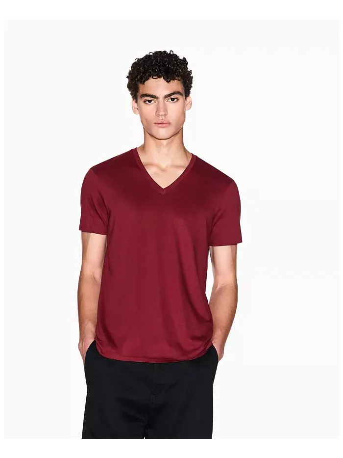 Мужская футболка с V-образным вырезом из пимы A|X Armani Exchange — изображение 1 из 5, мульти