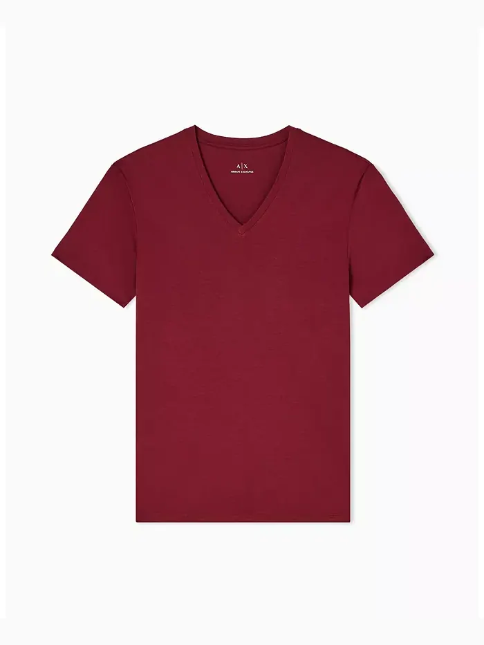Мужская футболка с V-образным вырезом из пимы A|X Armani Exchange — изображение 3 из 5, мульти