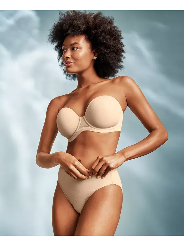 Бюстгальтер Strapless на косточках Red Carpet Full Figure 854119, до чашки I Wacoal — изображение 6 из 8, песочный