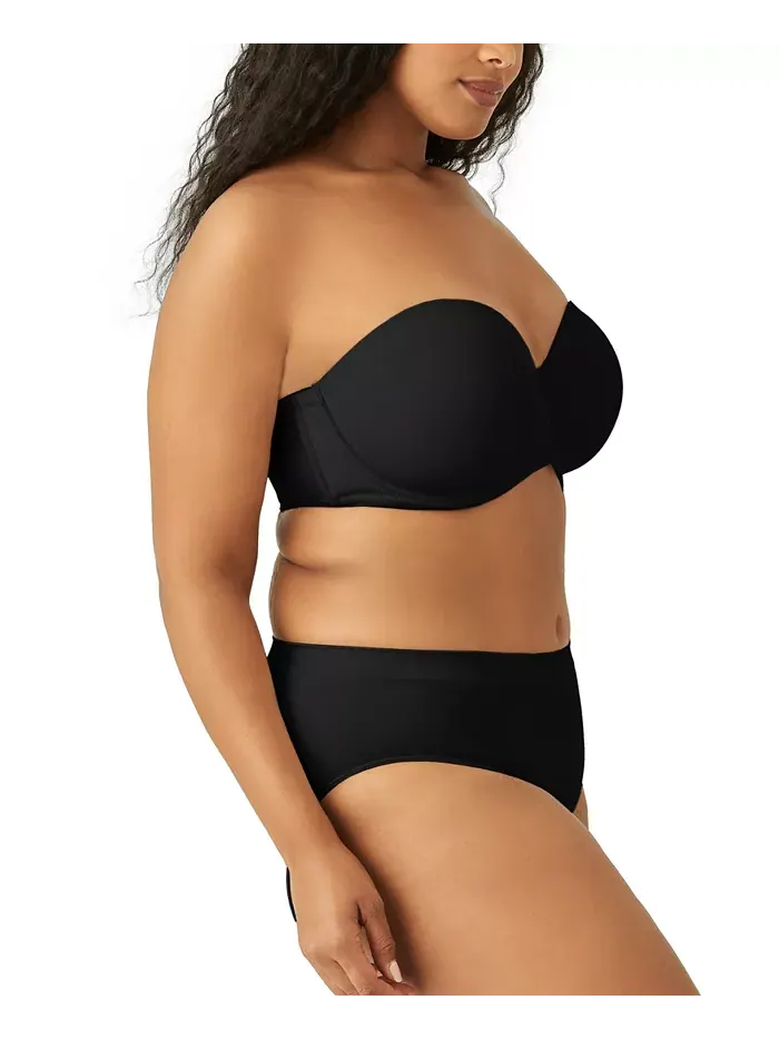 Бюстгальтер Strapless на косточках Red Carpet Full Figure 854119, до чашки I Wacoal — изображение 2 из 8, черный