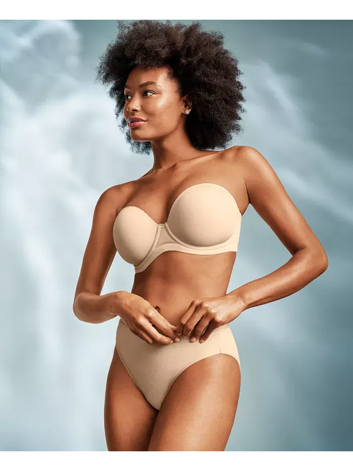 Бюстгальтер Strapless на косточках Red Carpet Full Figure 854119, до чашки I Wacoal — изображение 6 из 8, черный