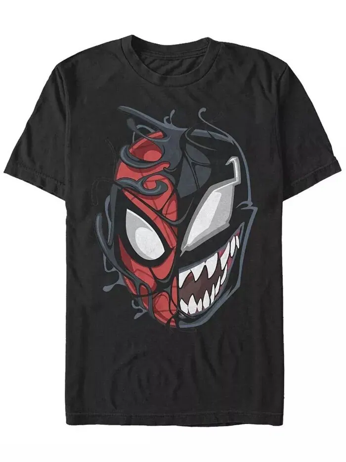 Мужская футболка Peter Venom с коротким рукавом и круглым вырезом Fifth Sun — изображение 1 из 1, черный