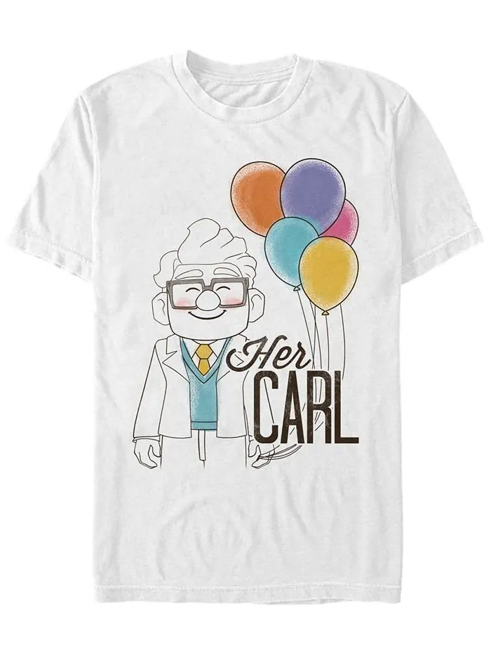 Мужская футболка Disney Pixar Up Her Carl с коротким рукавом Fifth Sun — изображение 1 из 1, белый