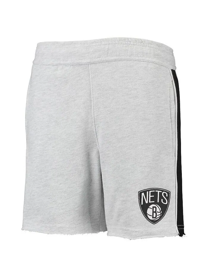 Серые шорты с вингбэком Big Boys Brooklyn Nets Outerstuff — изображение 2 из 3, серый