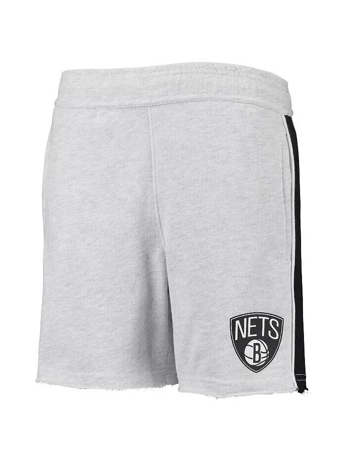 Серые шорты с вингбэком Big Boys Brooklyn Nets Outerstuff — изображение 2 из 3