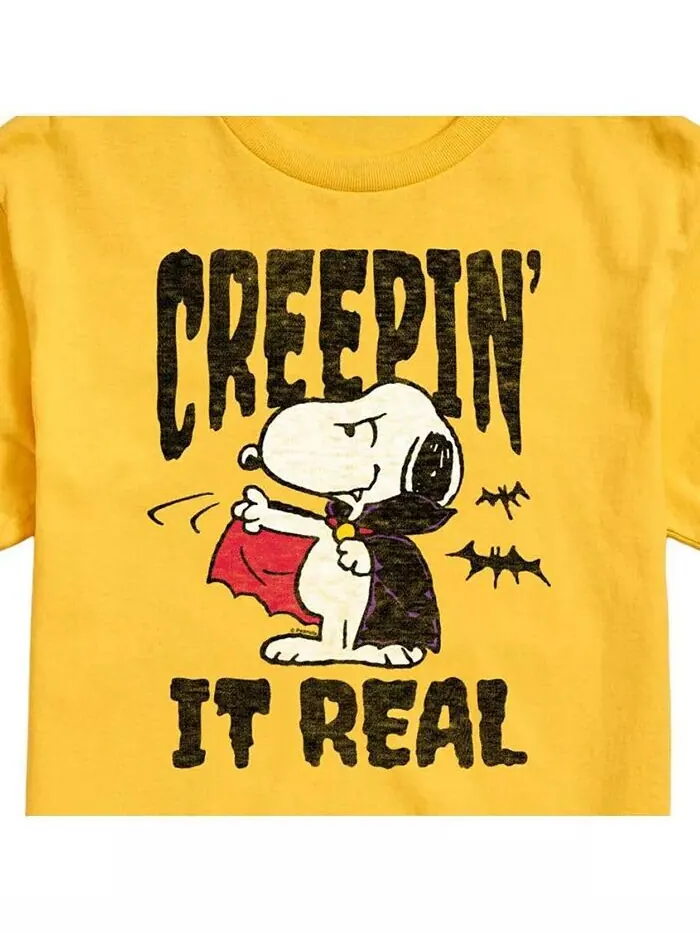 Мужская футболка с коротким рукавом Hybrid Apparel Peanuts Vampire AIRWAVES — изображение 5 из 6, серый