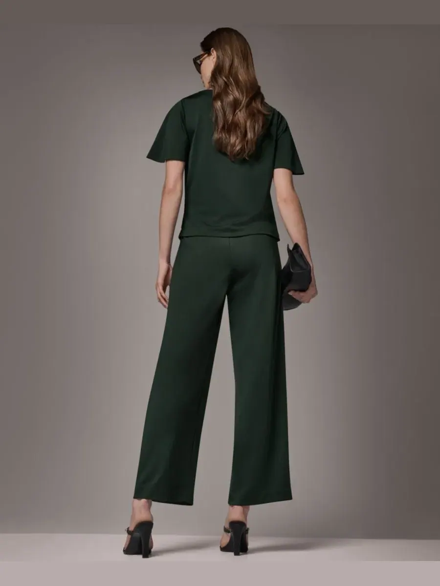 Брюки женские широкие с высокой талией Donna Karan New York — изображение 11 из 13, черный