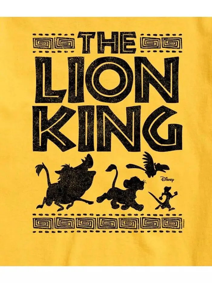Hybrid Apparel Мужская футболка с коротким рукавом The Lion King AIRWAVES — изображение 3 из 3, желтый