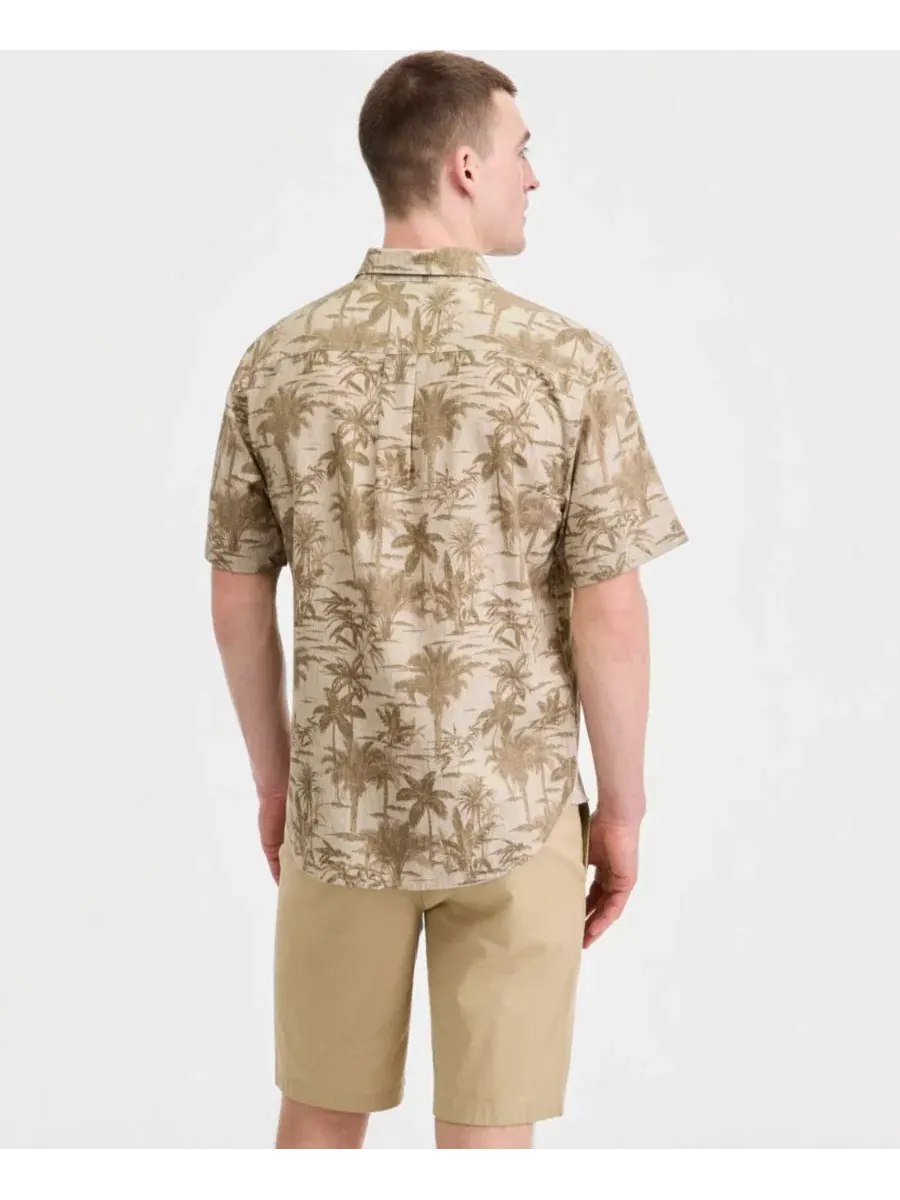 Мужская рубашка с коротким рукавом Sand Desert Moody Tropical Tommy Bahama — изображение 3 из 3, хаки