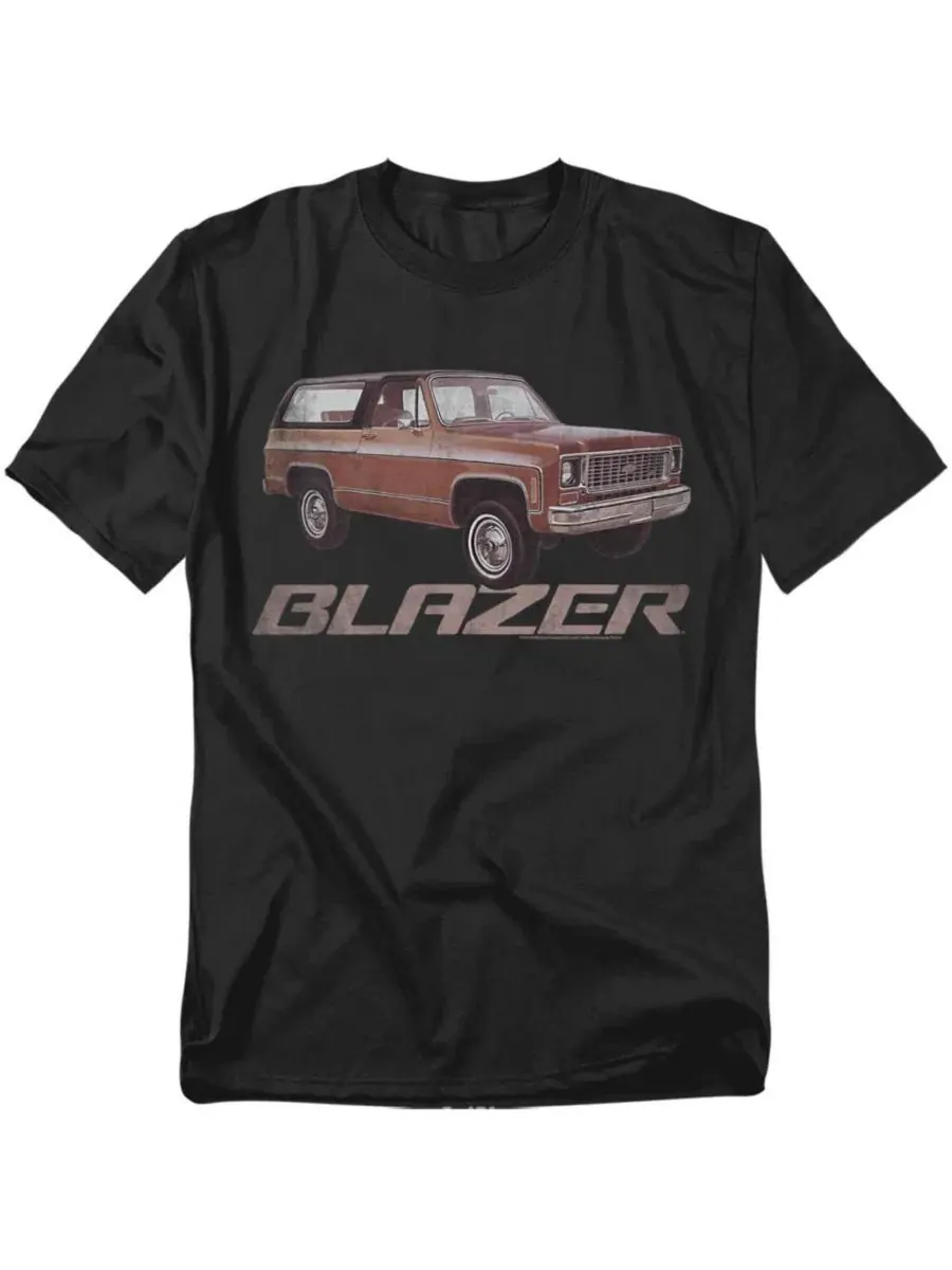 Футболка с длинным рукавом Chevy Blazer Retro Corvette — изображение 1 из 3, черный