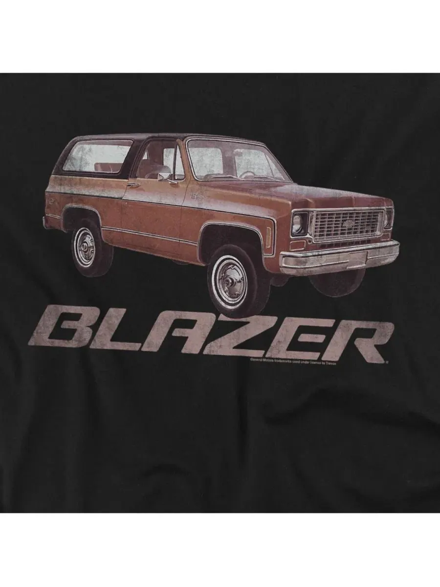 Футболка с длинным рукавом Chevy Blazer Retro Corvette — изображение 2 из 3, черный
