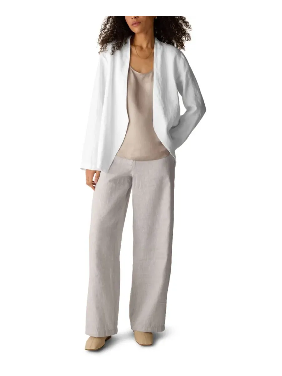Жакет с асимметричным лацканом, модель Cut-Away Eileen Fisher — изображение 2 из 4, белый
