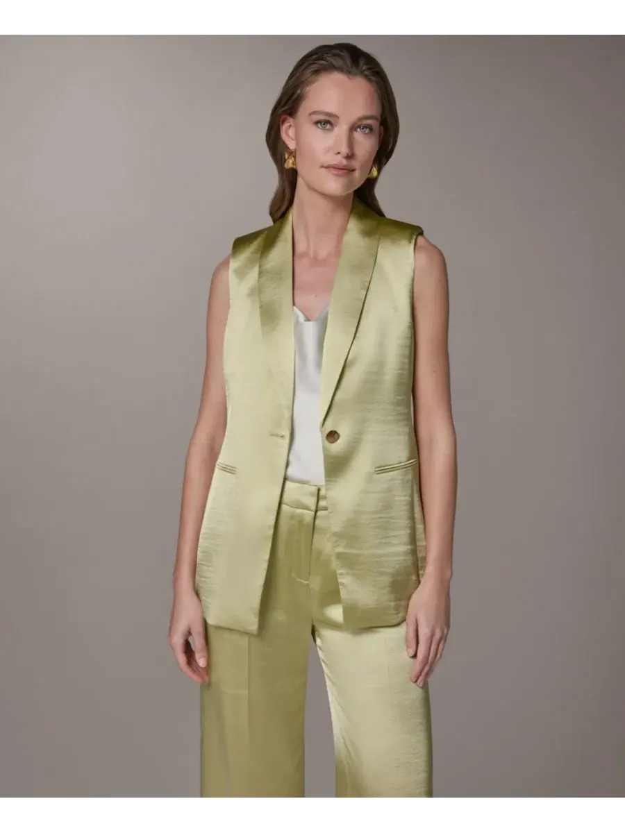 Женский жилет с воротником-стойкой Donna Karan New York