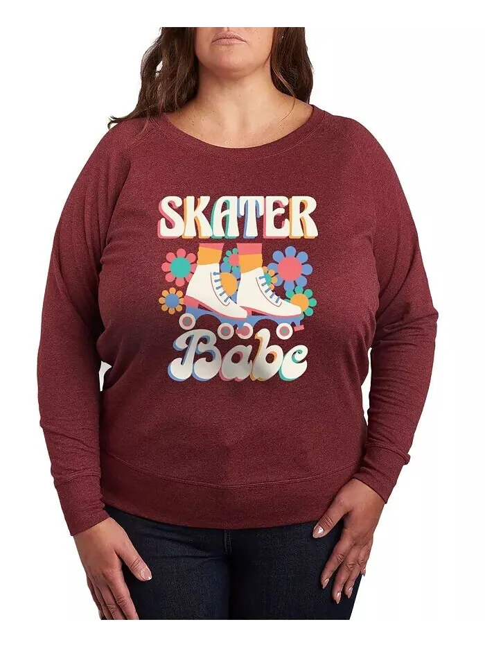 Топ с круглым вырезом большого размера Skater Babe Graphic Hybrid Apparel — изображение 1 из 3, красный