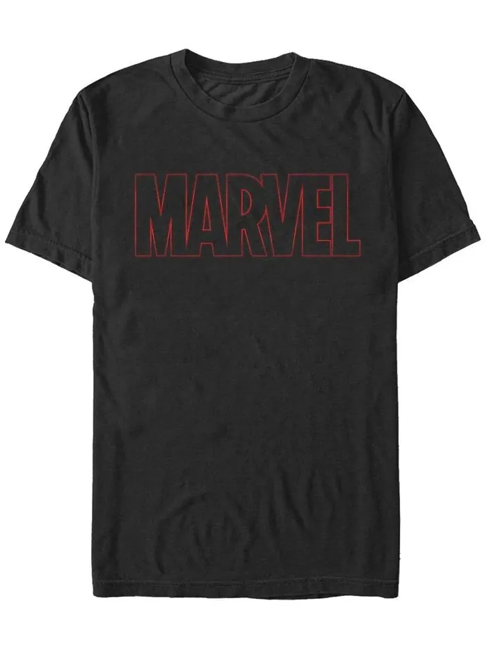 Мужская футболка с коротким рукавом и логотипом Marvel Crew Fifth Sun — изображение 1 из 1, черный