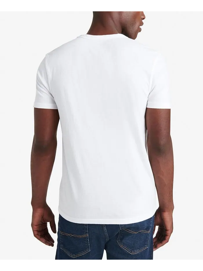Мужская футболка с короткими рукавами Venice Burnout Notch Lucky Brand — изображение 2 из 3, яркий белый