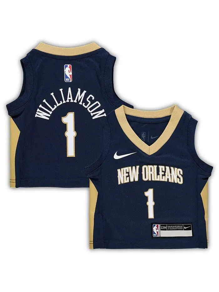 Реплика Джерси Baby Zion Williamson New Orleans Pelicans Icon Nike — изображение 1 из 3, темно-синий