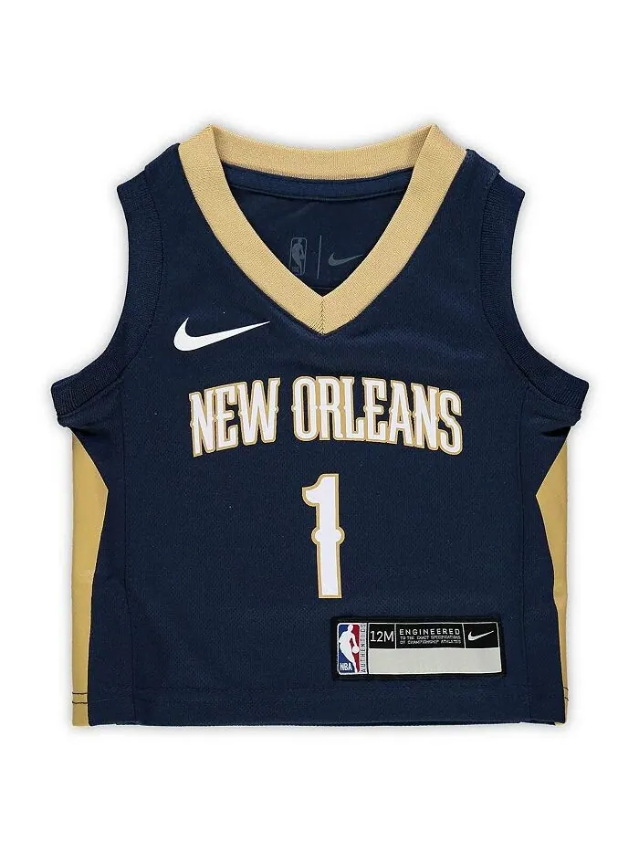 Реплика Джерси Baby Zion Williamson New Orleans Pelicans Icon Nike — изображение 3 из 3, темно-синий