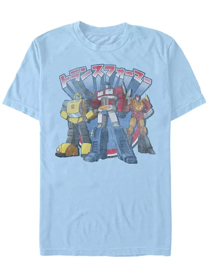Мужская футболка с коротким рукавом Kannji Transformers Fifth Sun — изображение 1 из 1, светлый синий