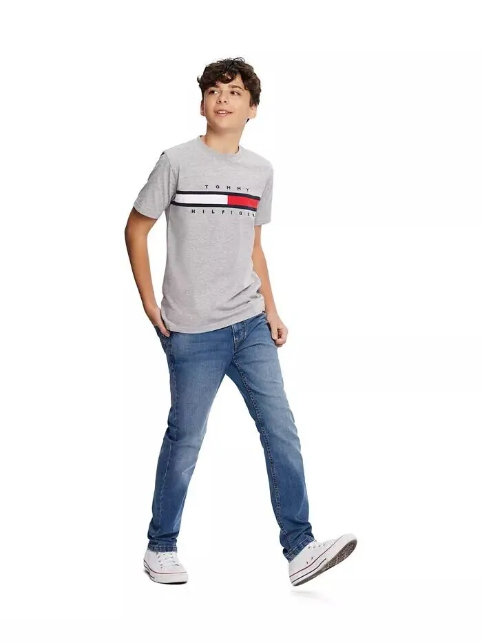 Футболка Big Boy Tommy New Signature Tommy Hilfiger — изображение 3 из 4, белый