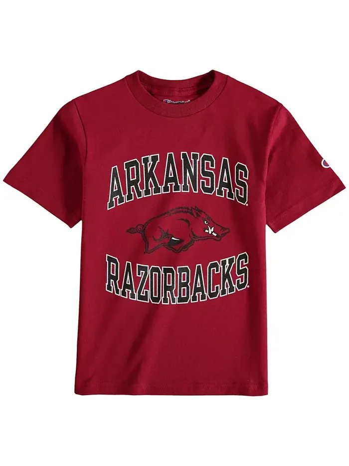 Футболка с командным логотипом Arkansas Razorbacks для мальчиков старшего возраста Champion