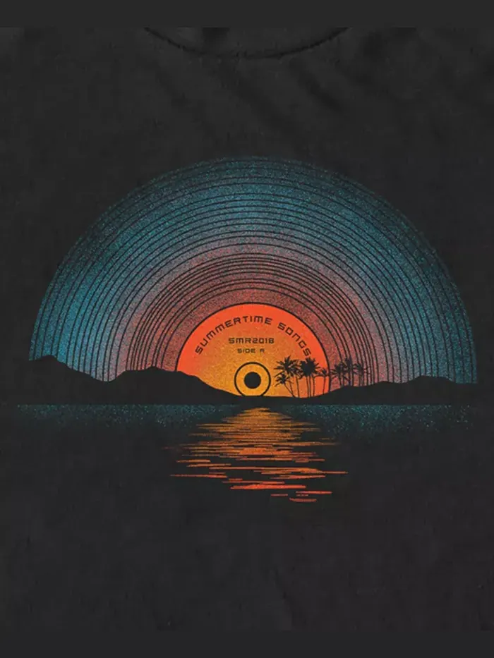 Мужская футболка с коротким рукавом Sound of Summer Design By Humans — изображение 3 из 3, черный