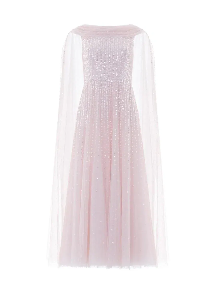 Платье-макси с пайетками Moonlight Sequin Ankle Gown Needle & Thread — изображение 2 из 4, раковина