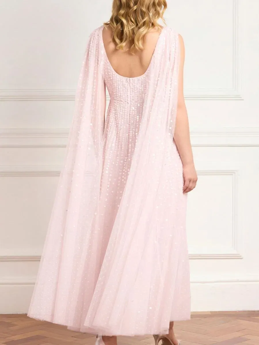 Платье-макси с пайетками Moonlight Sequin Ankle Gown Needle & Thread — изображение 3 из 4, раковина