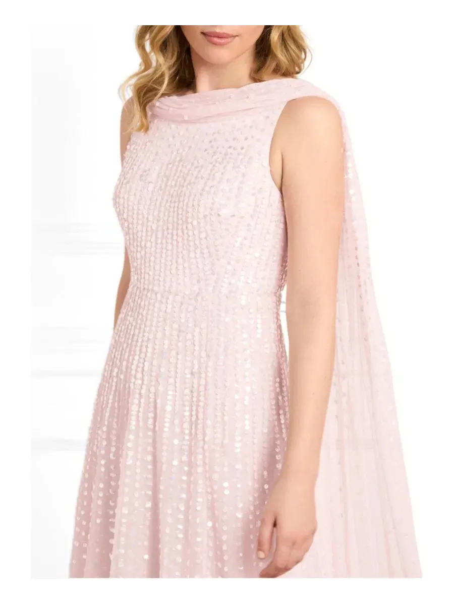 Платье-макси с пайетками Moonlight Sequin Ankle Gown Needle & Thread — изображение 4 из 4, раковина