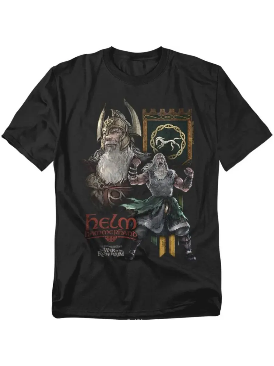 Футболка с длинным рукавом War Of The Rohirrim Helm Hammerhand Homage Lord Of The Rings — изображение 1 из 3, черный