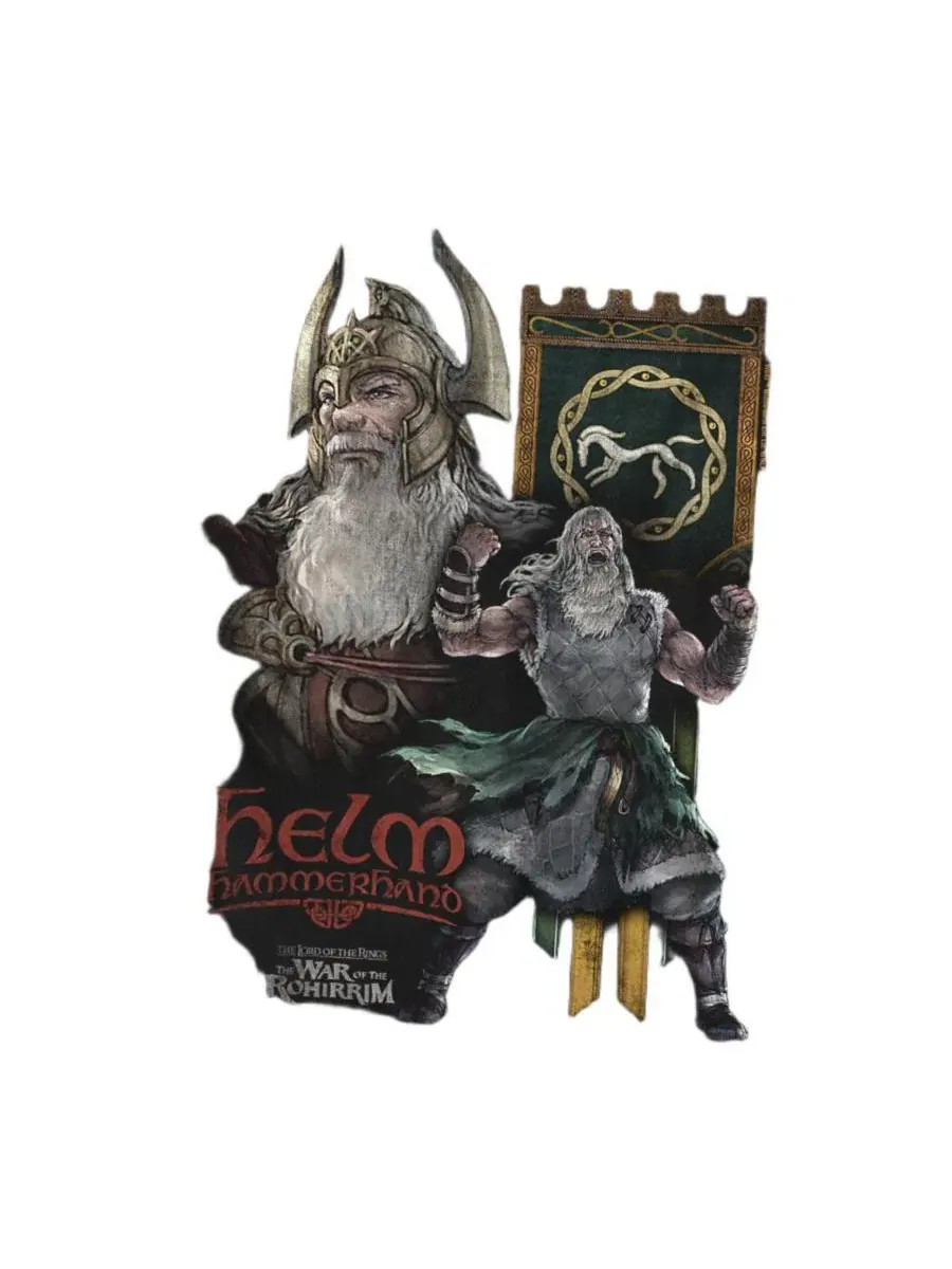 Футболка с длинным рукавом War Of The Rohirrim Helm Hammerhand Homage Lord Of The Rings — изображение 3 из 3, черный