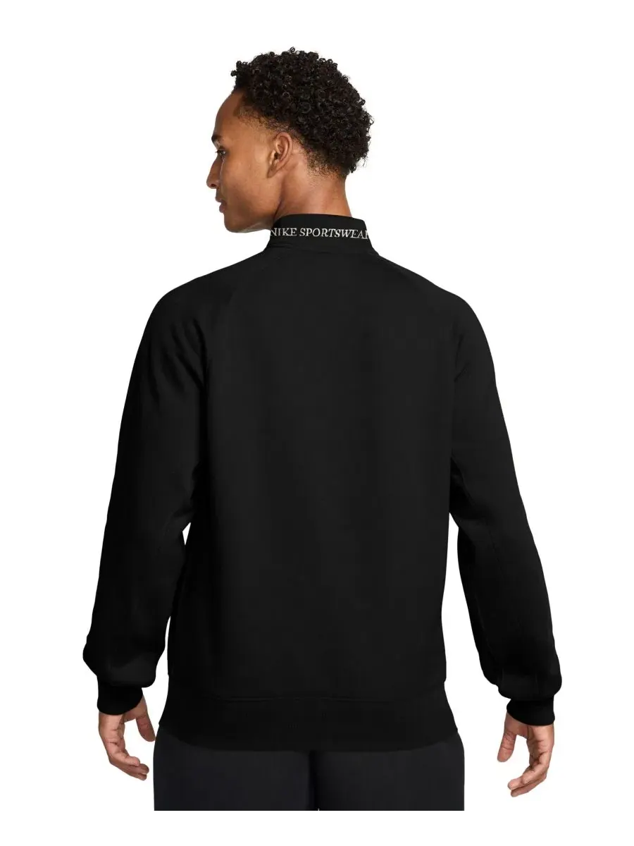 Свитшот с полумолнией Nike Sportswear Club — изображение 3 из 3, черный