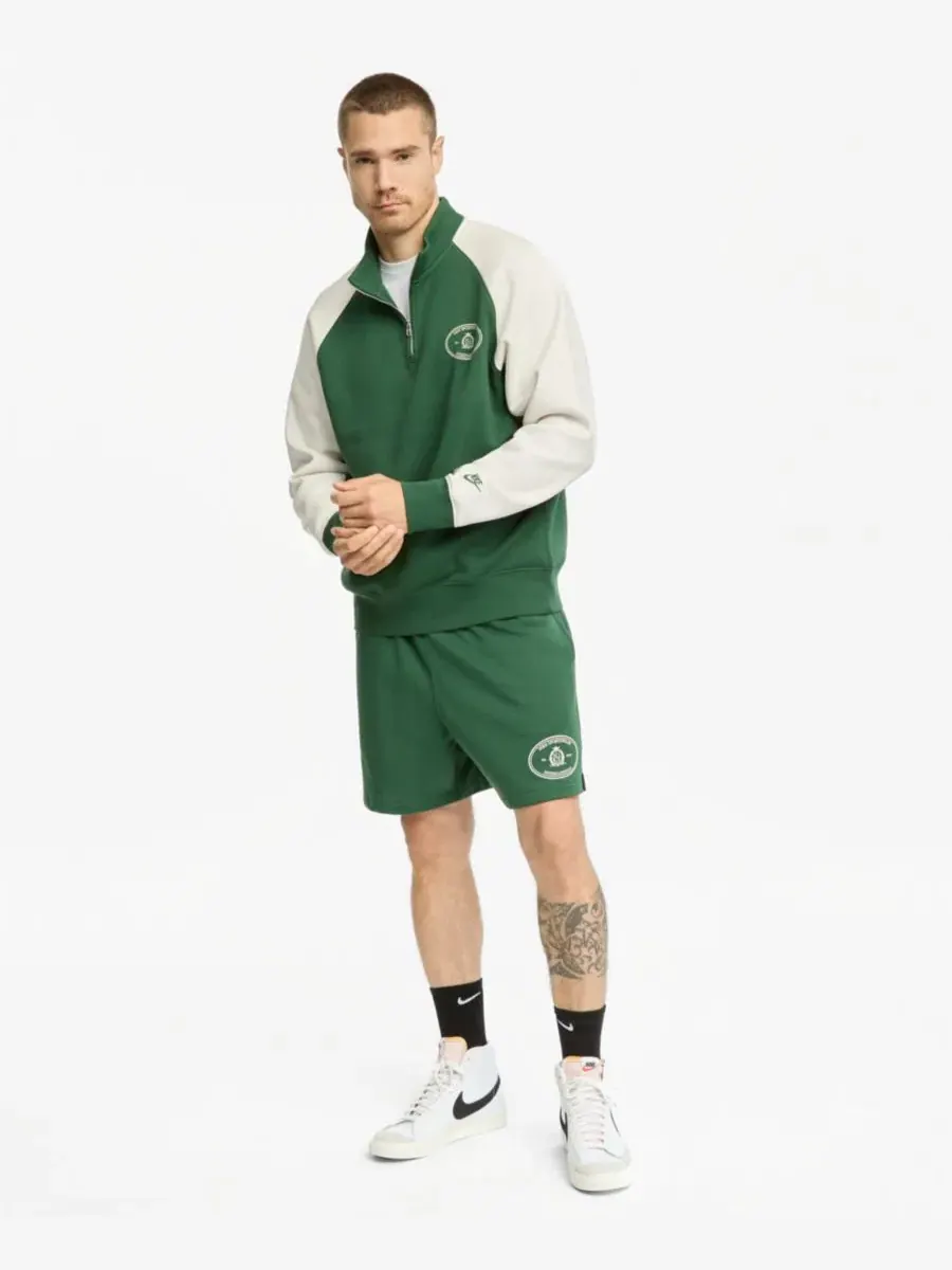 Мужской топ-полузастежка из флиса Nike Sportswear Club, Fir/Phantom — изображение 3 из 10