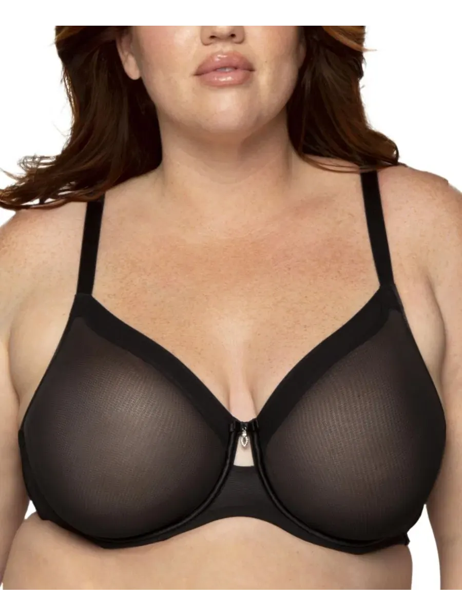 Бюстгальтер с чашками из сетки, без подкладки, с косточками, модель Sheer Mesh Full Coverage Curvy
