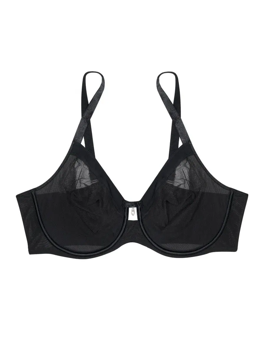 Бюстгальтер с чашками из сетки, без подкладки, с косточками, модель Sheer Mesh Full Coverage Curvy — изображение 3 из 3