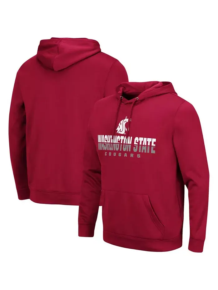 Мужская толстовка с капюшоном Washington State Cougars Lantern Colosseum — изображение 1 из 5, красный