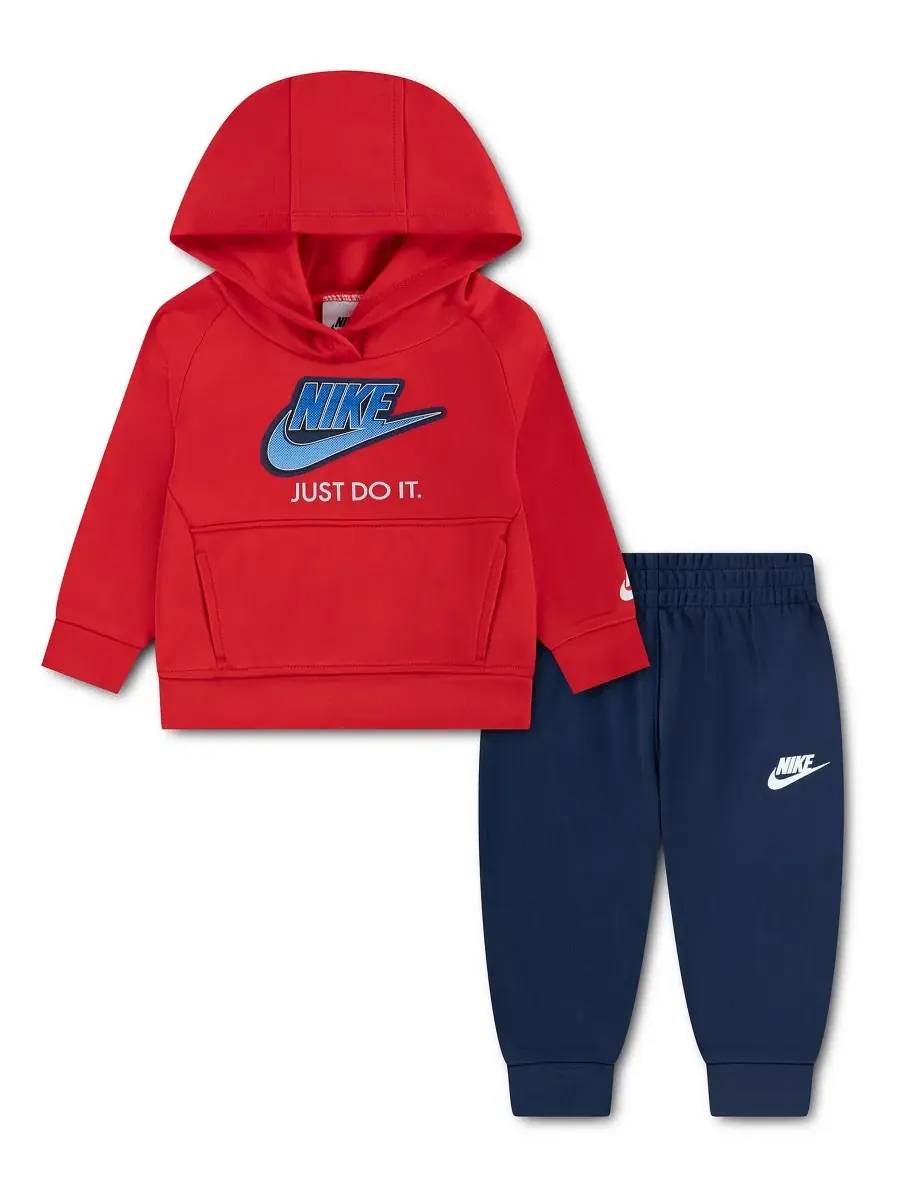 Комплект из худи и брюк Just Do It Nike — изображение 1 из 4, красный/темно-синий