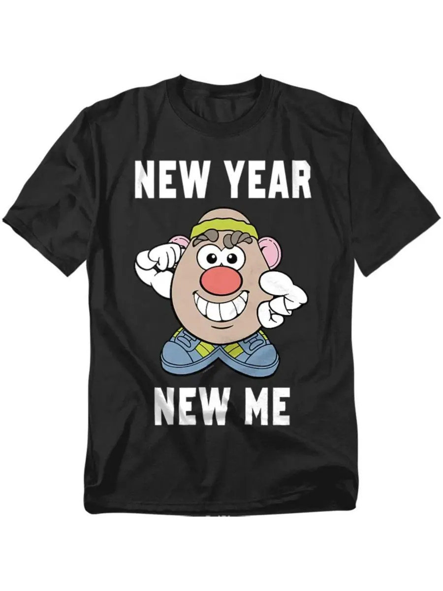 Футболка с принтом New Year New Me Hasbro+ — изображение 1 из 3, черный
