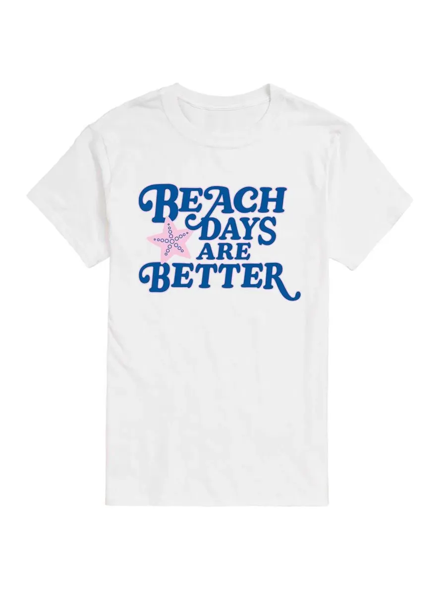 Футболка с принтом Beach Days Are Better AIRWAVES — изображение 1 из 3, белый