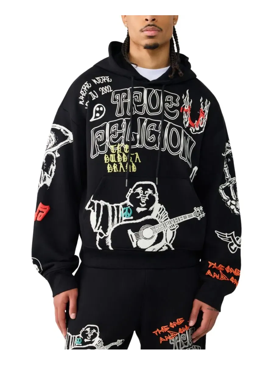 Худи оверсайз свободного кроя True Religion