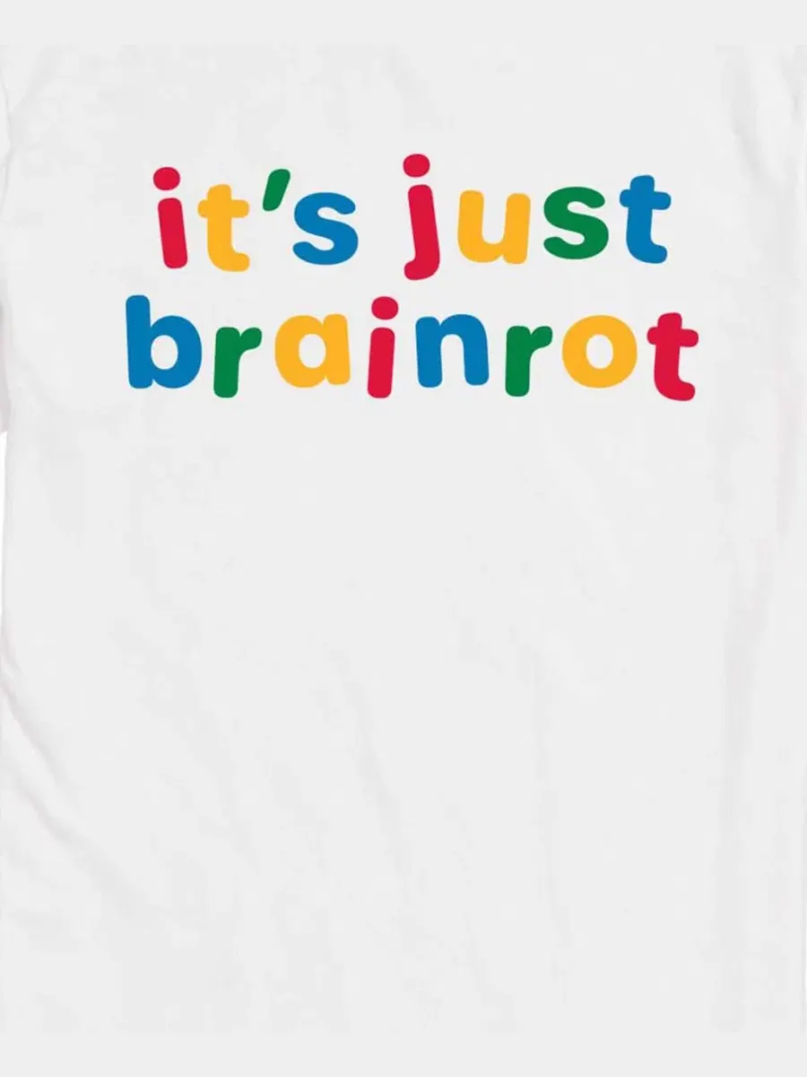 Футболка с коротким рукавом Just Brainrot AIRWAVES — изображение 3 из 3, белый