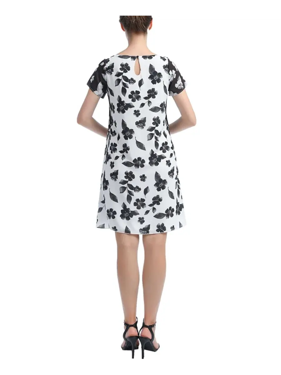 Платье-трапеция для кормления Arden Nursing A-Line Dress kimi + kai — изображение 3 из 3, черный/белый